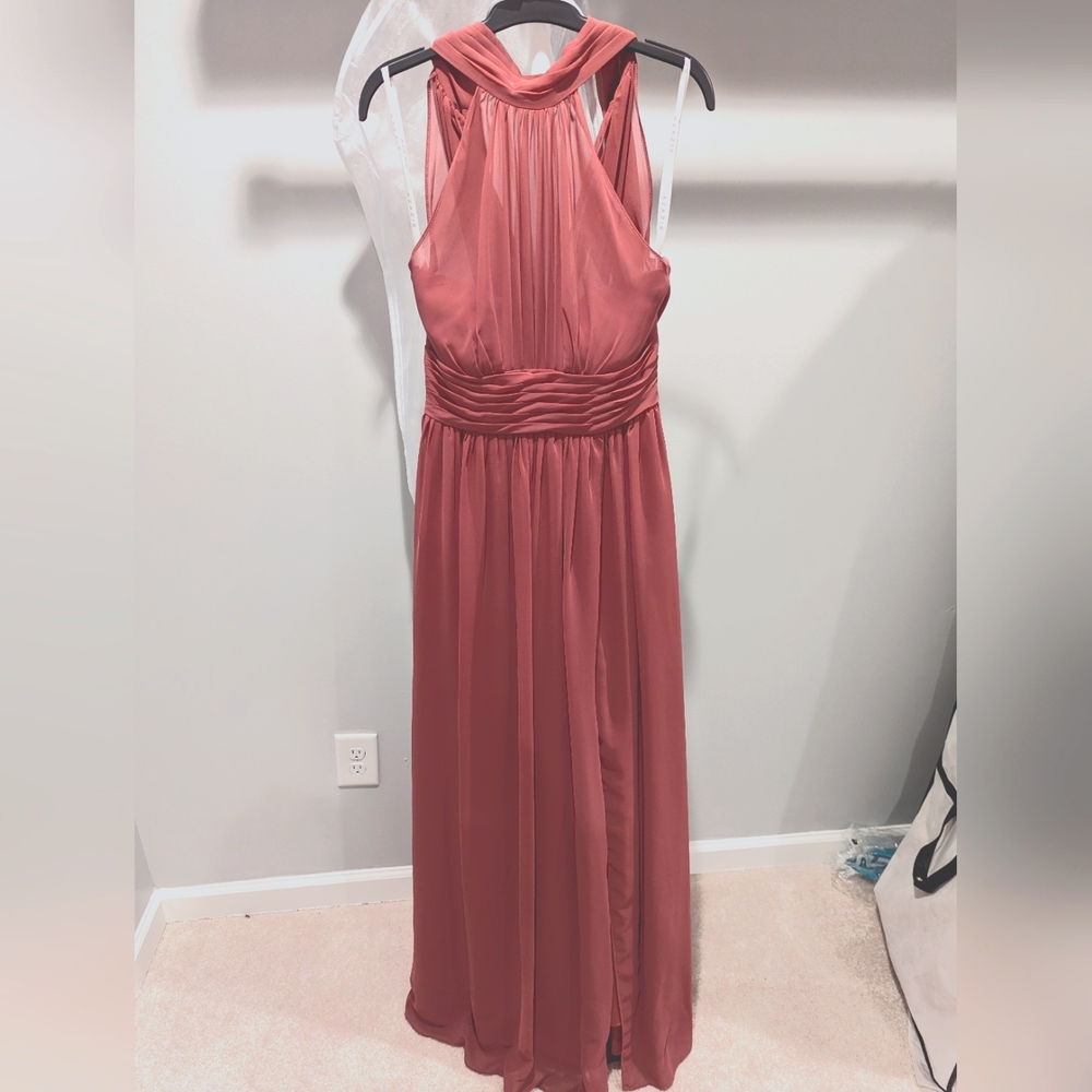 Azazie Iman Bridesmaid Dress Size 2-4 Dessert Rose